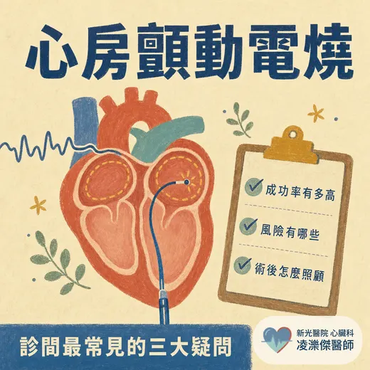 心房顫動電燒：成功率多高？失敗或復發怎麼辦？術後要注意什麼