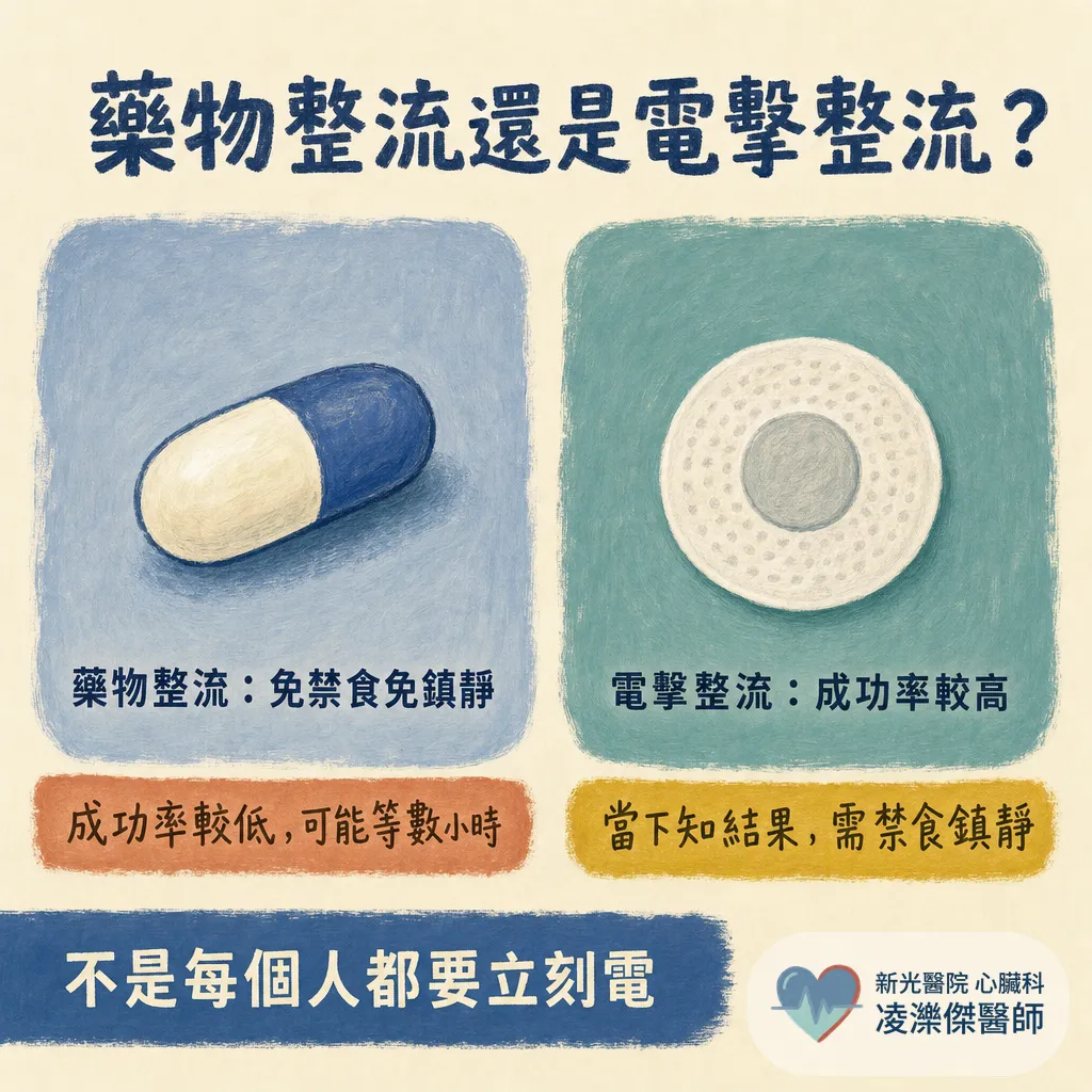 為什麼你需要心房顫動整流(電擊整流)?時機、當天流程與最重要的抗凝血規則 圖卡 4