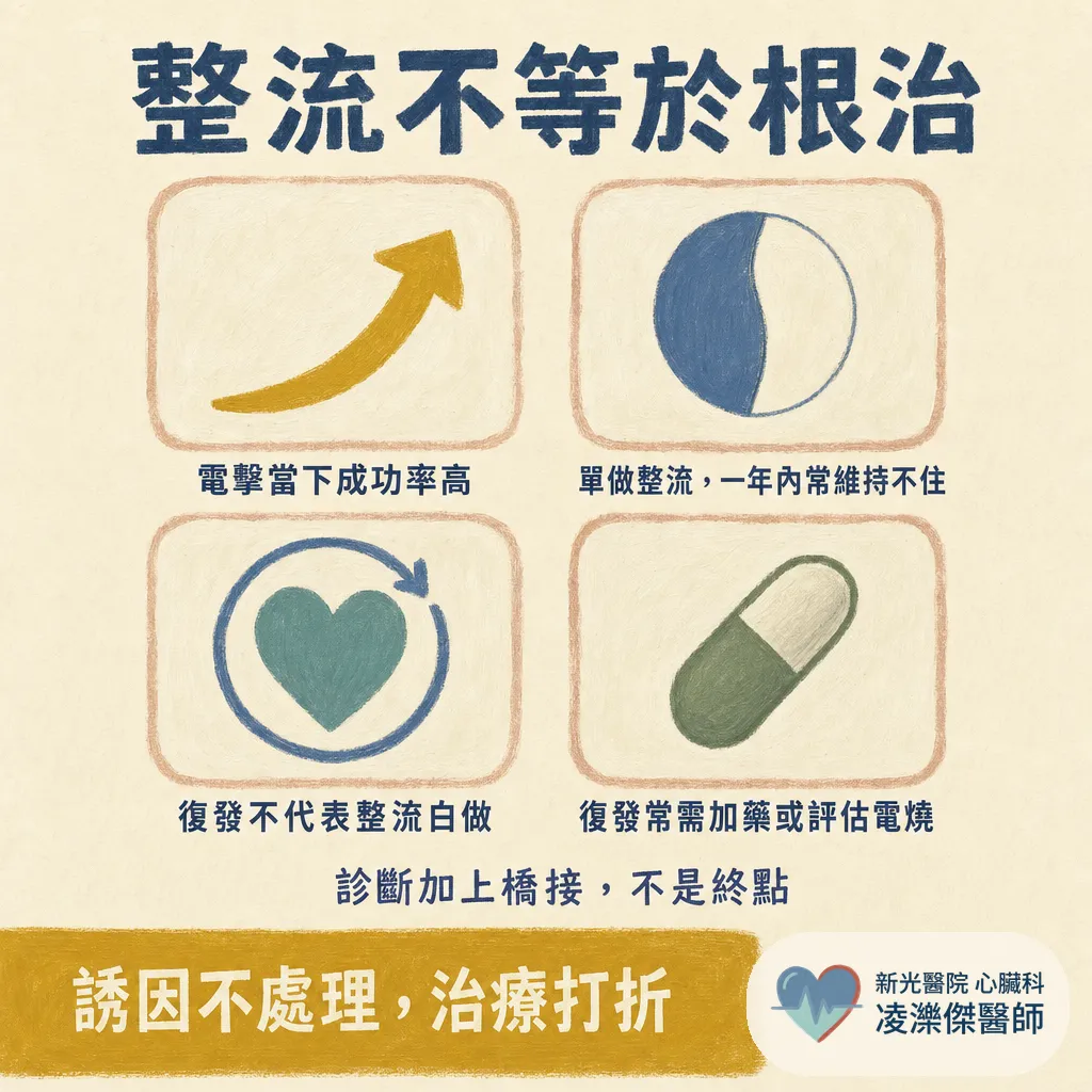 為什麼你需要心房顫動整流(電擊整流)?時機、當天流程與最重要的抗凝血規則 圖卡 7