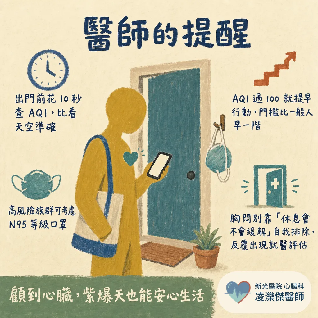 空氣品質亮紅燈：PM2.5 怎麼傷心血管，紫爆天心臟病人怎麼自保 圖卡 9