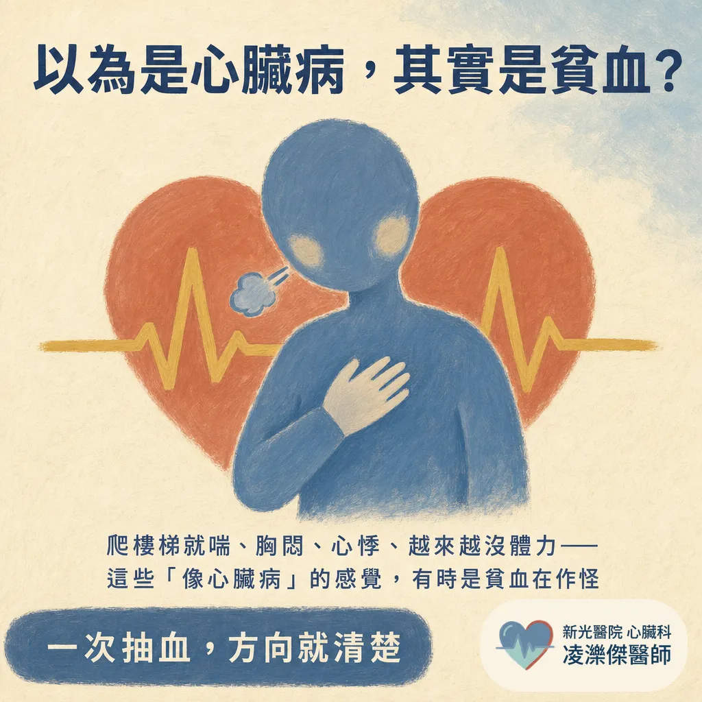 體力變差、胸悶……竟然是貧血？ 圖卡 1