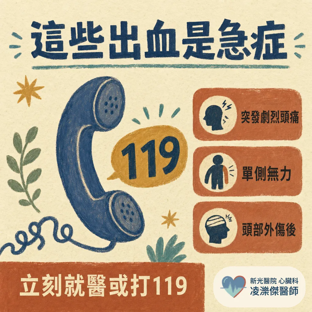 吃抗凝血劑後出血怎麼辦？分清大出血與小出血，該不該停藥 圖卡 3