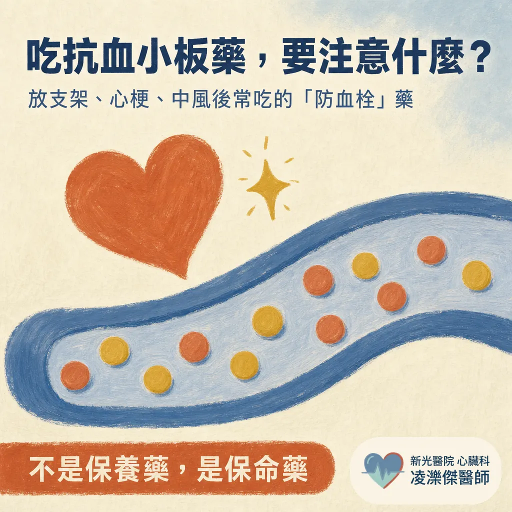 吃抗血小板藥要注意什麼？放支架後不是保養藥，是保命藥 圖卡 1