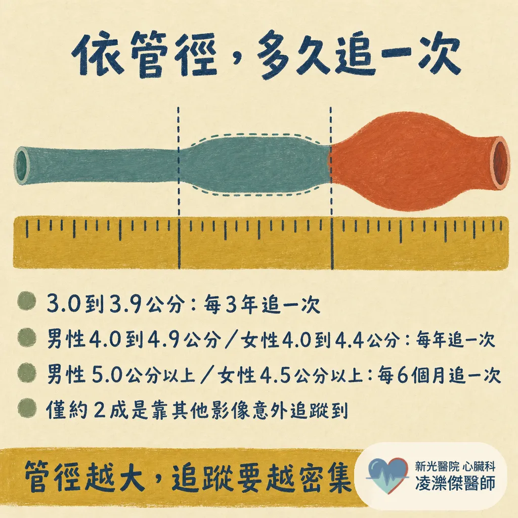 健檢說「主動脈有點寬」是動脈瘤嗎？誰該篩檢、多大要處理 圖卡 5