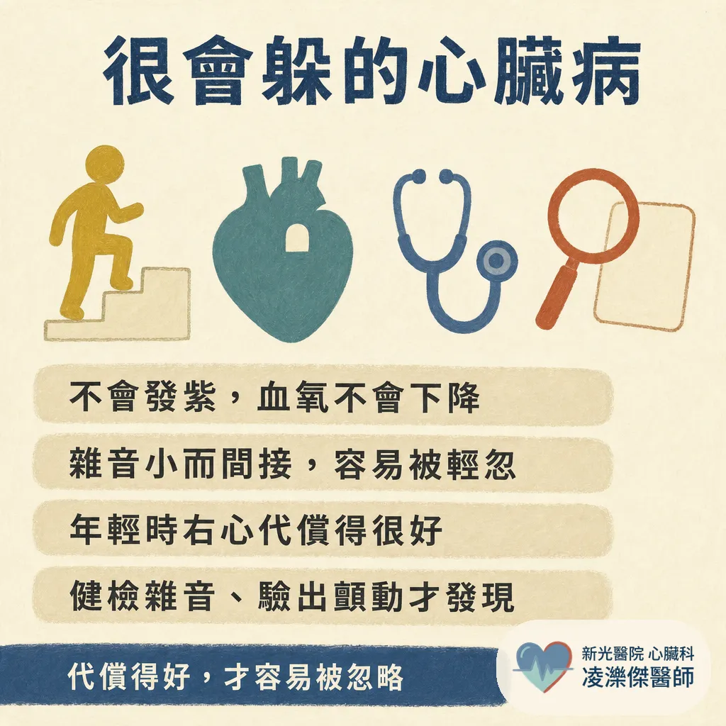健檢聽到心雜音，才發現心房中膈缺損？成年才抓到的心臟「破洞」該不該關，心臟科醫師說清楚 圖卡 3