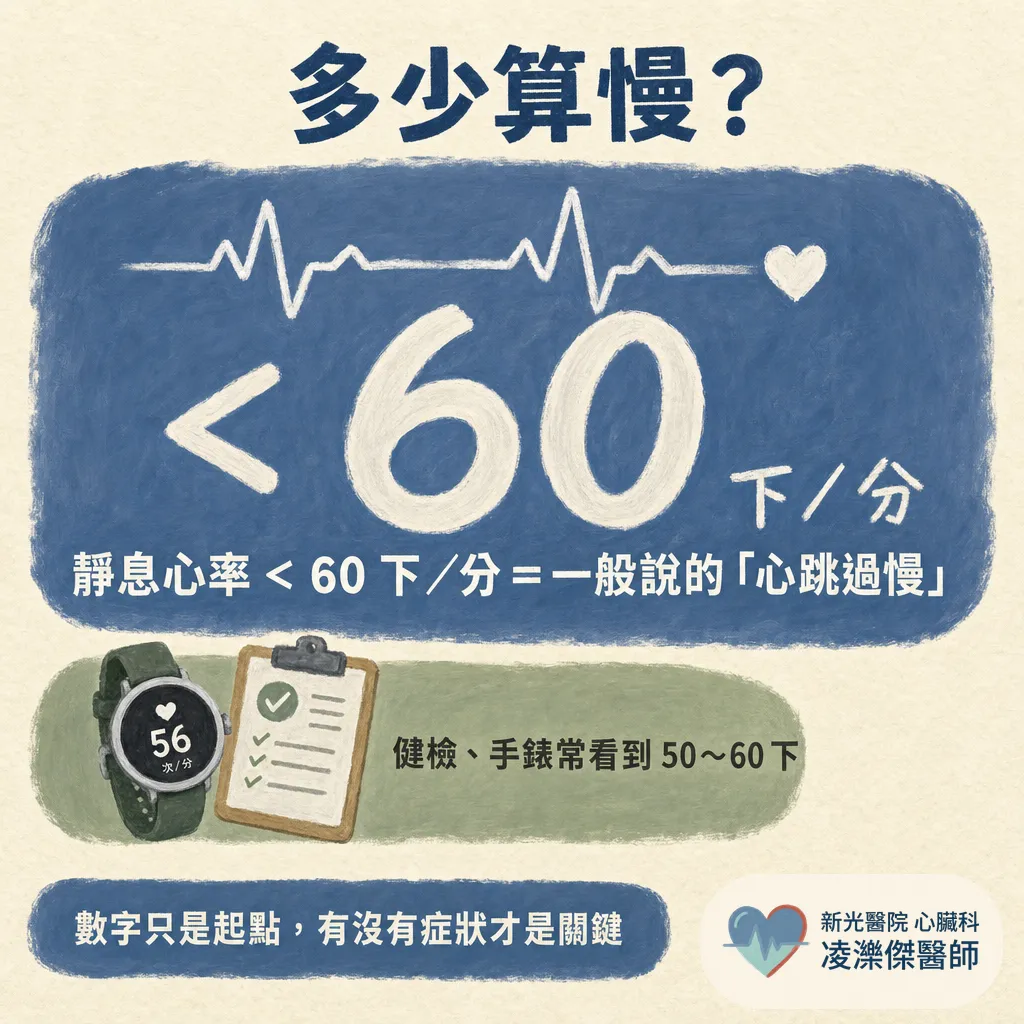 心跳低於50正常嗎?心跳過慢(心搏過緩)的原因與就醫時機 圖卡 2