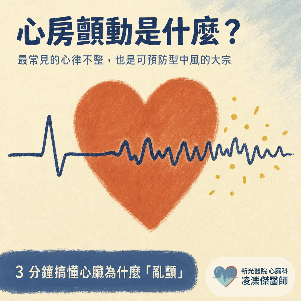 心房顫動是什麼?症狀、中風風險與治療一次看懂 圖卡 1