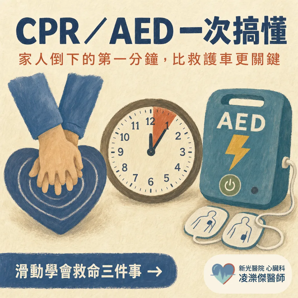 CPR/AED:家人倒下的正確「第一分鐘」 圖卡 1