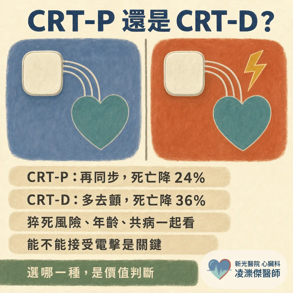 為什麼你需要心臟再同步治療(CRT)?藥都吃到位了還是喘,三條導線的節律器在做什麼 圖卡 7