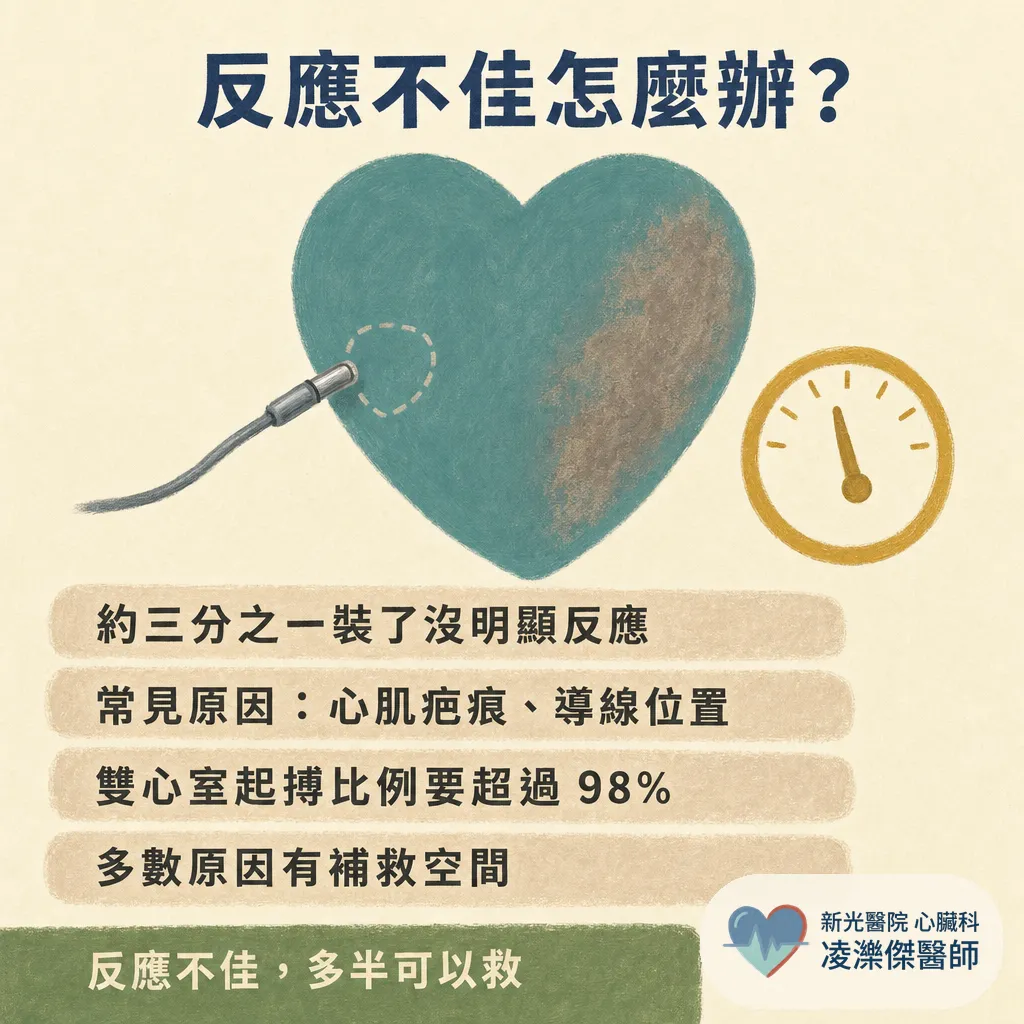 為什麼你需要心臟再同步治療（CRT）？藥都吃到位了還是喘，三條導線的節律器在做什麼 圖卡 8