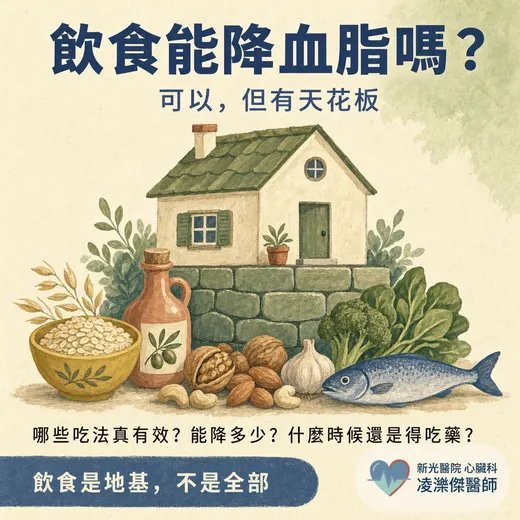 飲食控制可以降血脂嗎？可以降，但有天花板