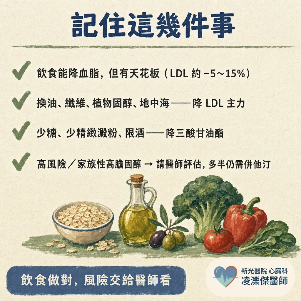 飲食控制可以降血脂嗎？可以降，但有天花板 圖卡 7
