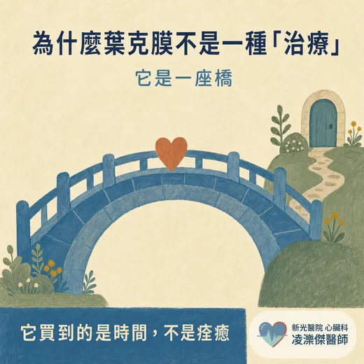 為什麼葉克膜不是一種「治療」？認識 ECMO：它能做什麼、不能做什麼