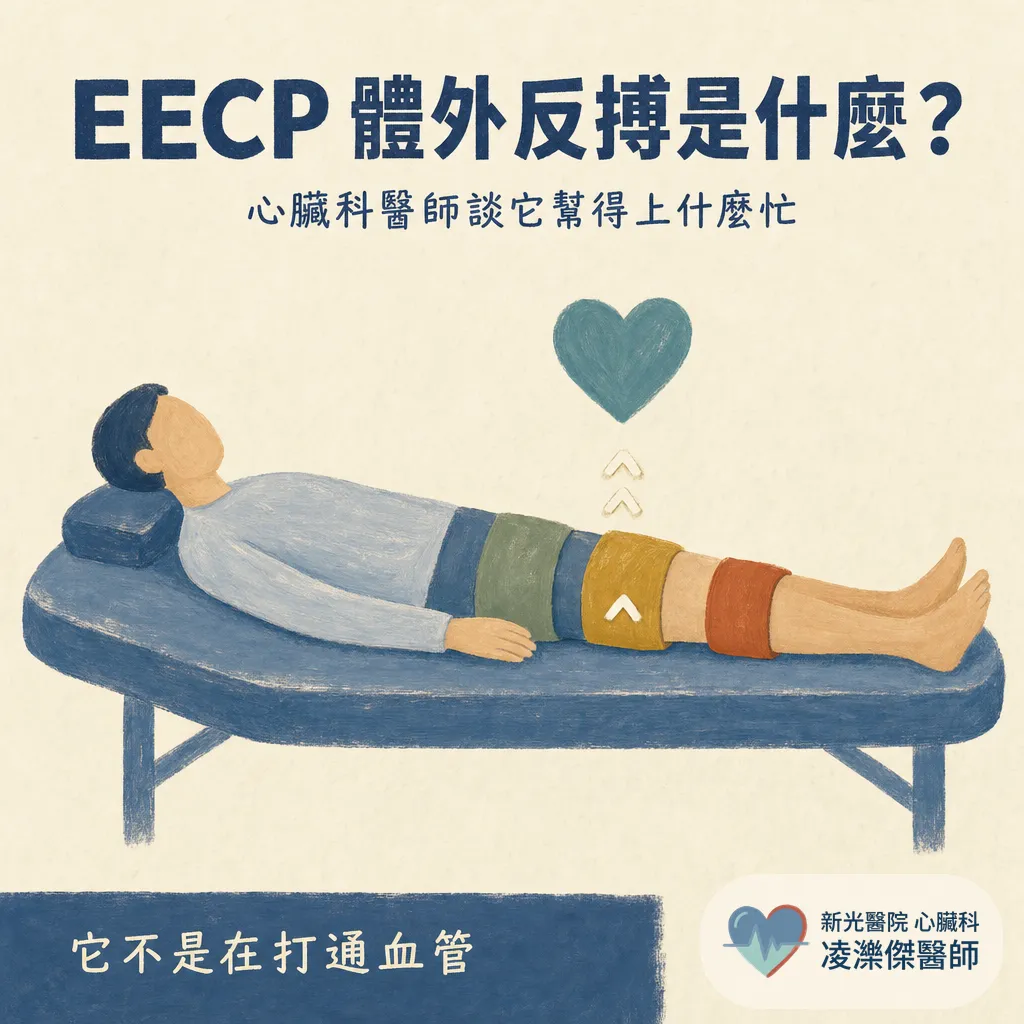 EECP(增強型體外反搏)是什麼?能不能取代支架?心臟科醫師談它幫得上什麼忙 圖卡 1