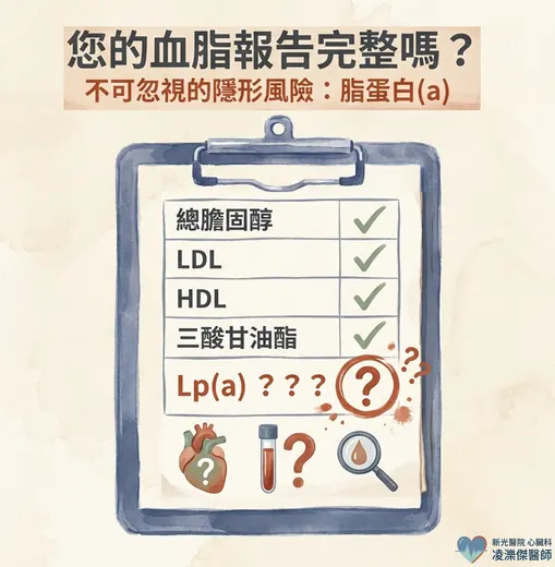 膽固醇正常卻心肌梗塞？你可能沒驗過 Lp(a)
