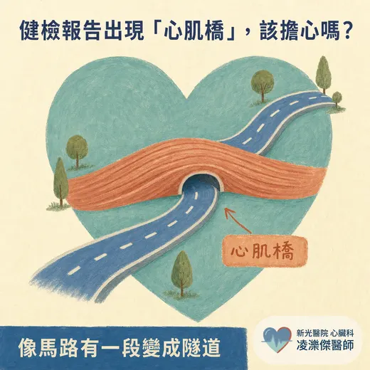 健檢報告出現「心肌橋」，該擔心嗎？心肌橋是什麼、要不要治療一次看懂