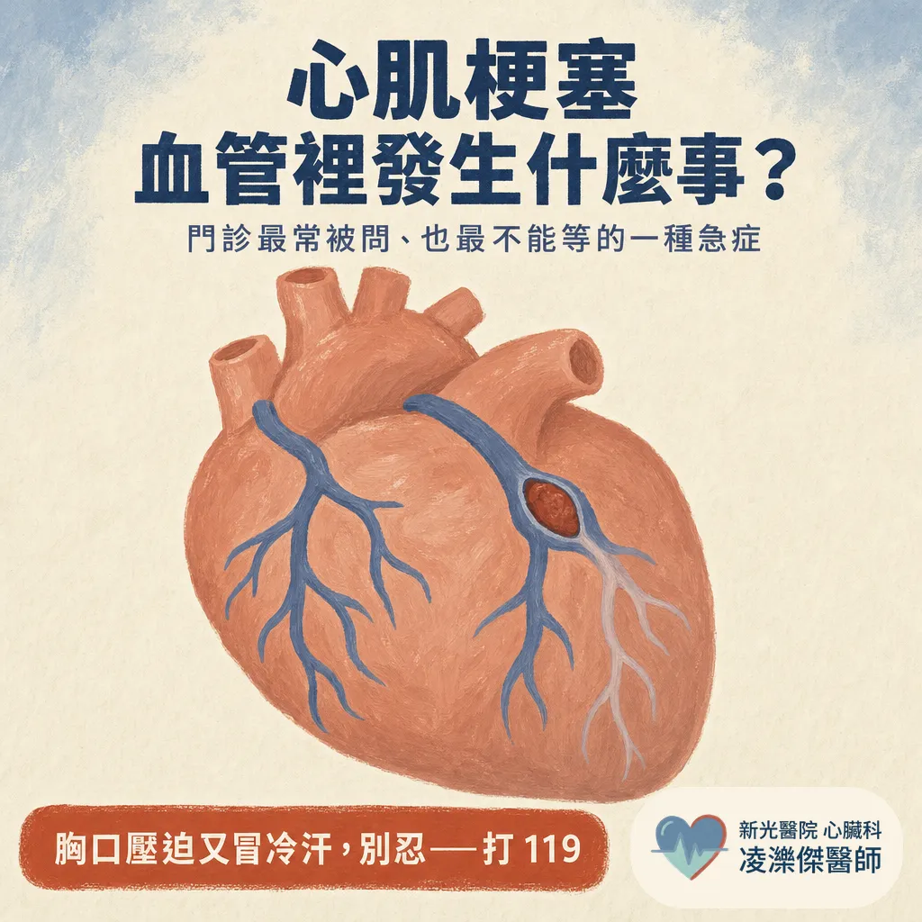 心肌梗塞的成因是什麼？血管裡到底發生什麼事 圖卡 1