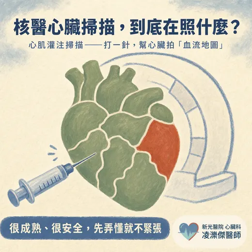 心肌灌注掃描是什麼？核醫心臟檢查在照什麼