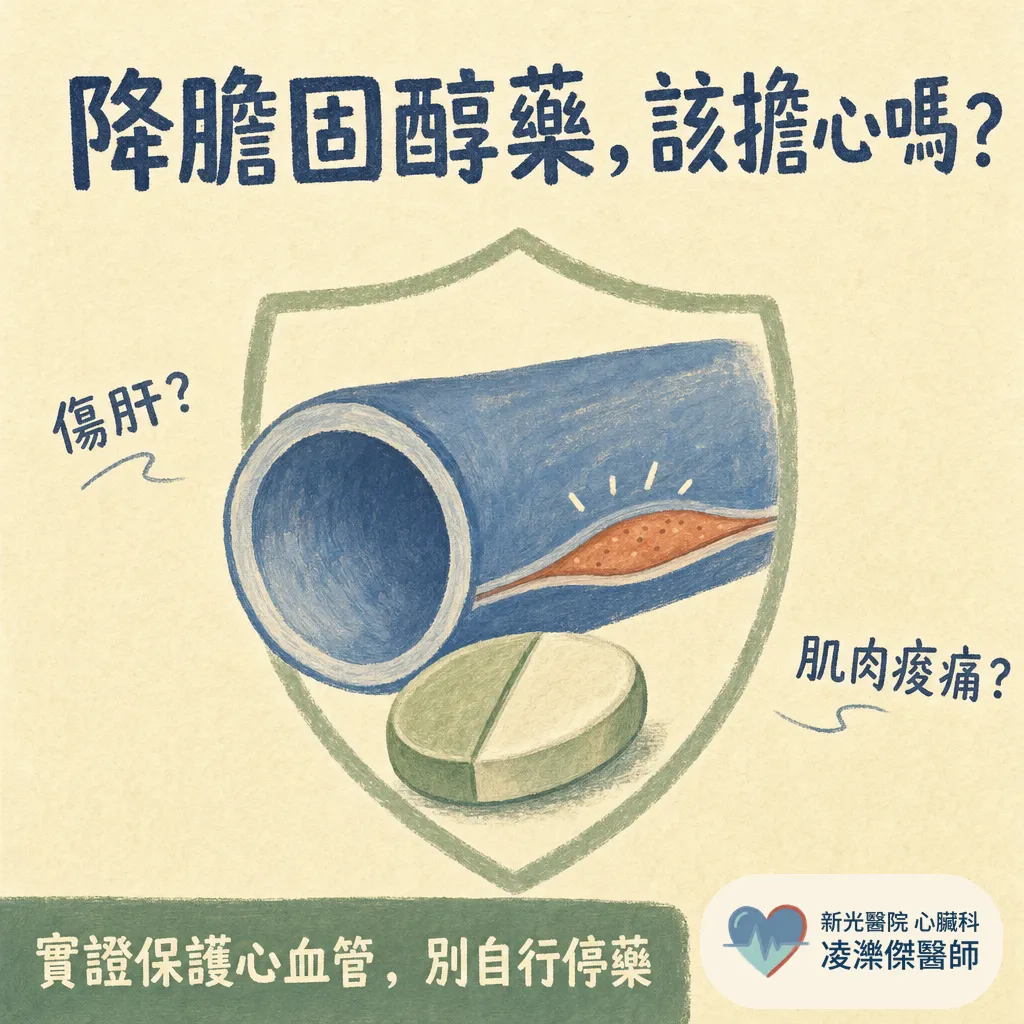 降膽固醇藥（statin）傷肝、肌肉痠痛？膽固醇正常能停藥嗎？醫師一次解答 圖卡 1