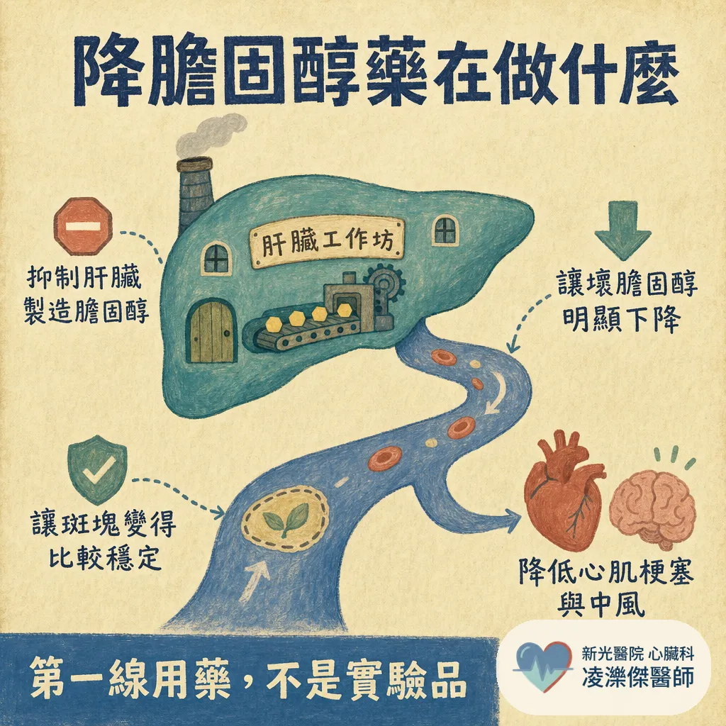 降膽固醇藥（statin）傷肝、肌肉痠痛？膽固醇正常能停藥嗎？醫師一次解答 圖卡 2