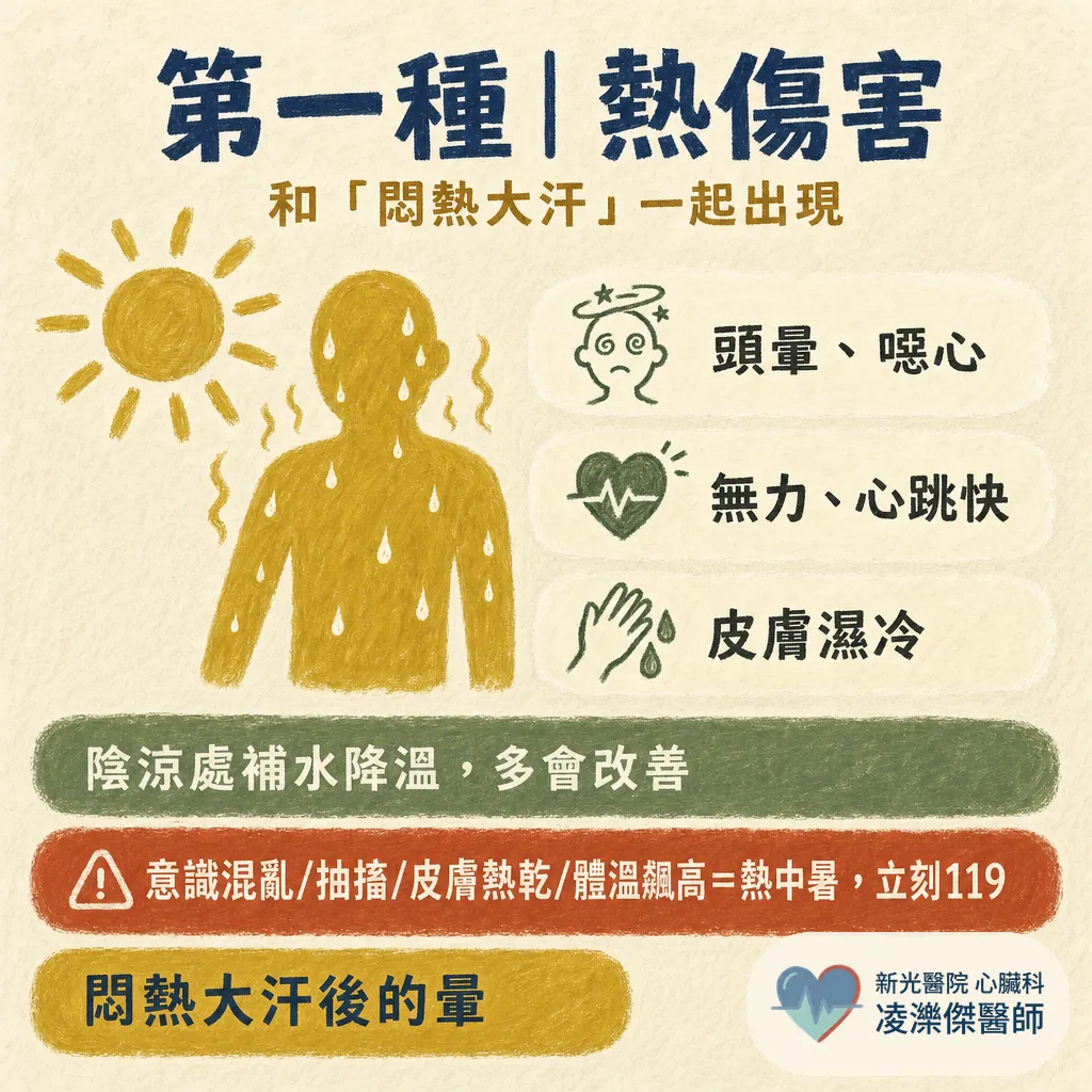 夏天一直頭暈?熱傷害、姿勢性低血壓、心律問題怎麼分 圖卡 2