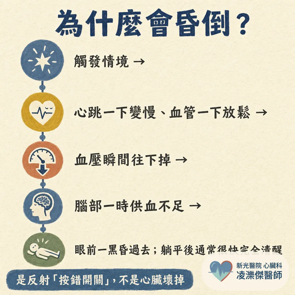 迷走神經性昏厥（暈厥）是什麼？突然眼前發黑暈倒的常見原因 圖卡 2