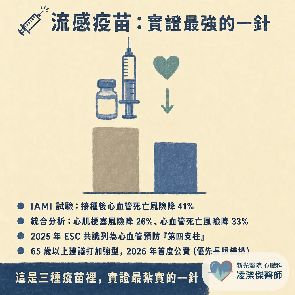 心臟病人的秋冬疫苗清單:流感、肺炎鏈球菌、帶狀疱疹一次打對 圖卡 3